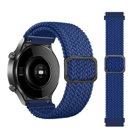 Pleciony Pasek Do Zegarka Smartwatch 22mm NAVY GRANATOWY OEM