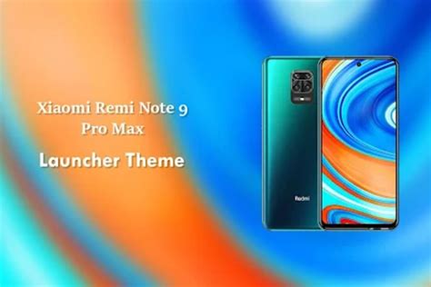 Theme For Redmi Note 9 Pro Max For Android Download