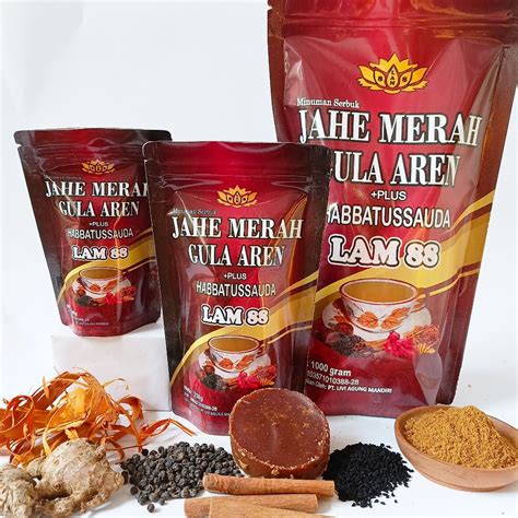 Jual Harga Terbaik Jahe Merah Gula Aren Plus Habbatussauda 1 ORIGINAL