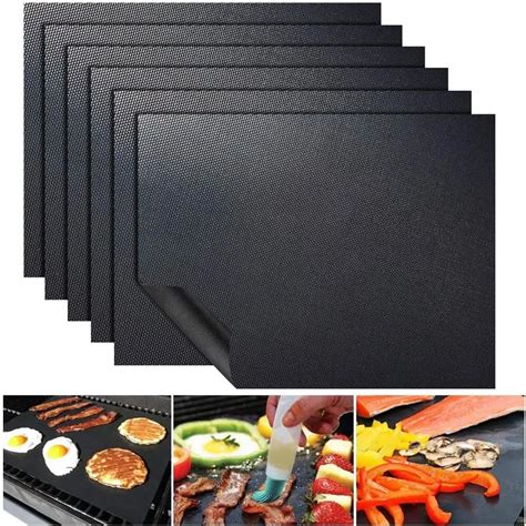 BBQ Grill Mat Non Stick Mat Heat Resistant Grill Mat Outdoor Baking