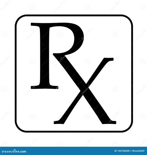 Rx Symbol Illustration Stock Illustration Illustration Of Healthy