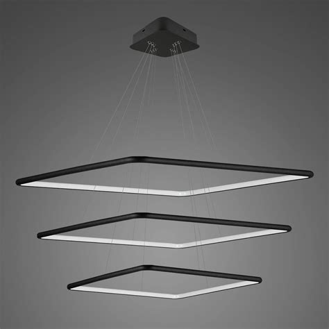 Pendelleuchte Led Quadrat No In K Schwarz Altavola Design Schwarz