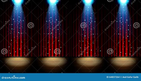 Stage Lighting Background with Spotlight Effects Stock Vector ...