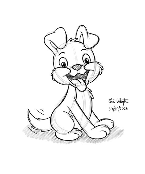 Puppy (Sketch) by CHWArt on DeviantArt