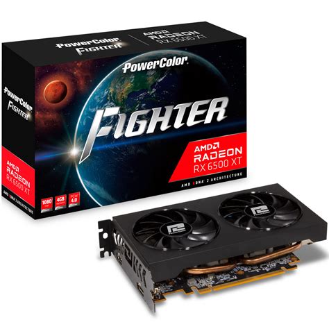 Buy PowerColor Radeon RX 6500 XT Fighter 4GB RDNA 2 [AXRX-6500XT-4GBD6 ...