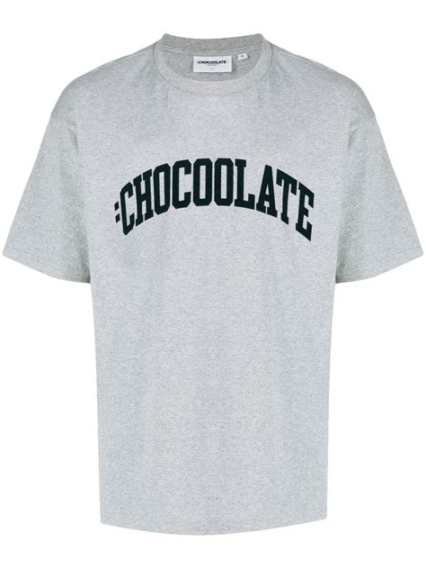 Chocoolate Logo Print T Shirt Farfetch