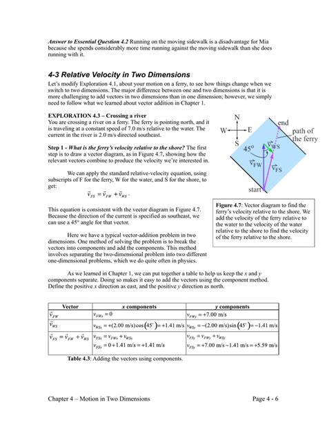 Relative Velocity In Two Dimensions