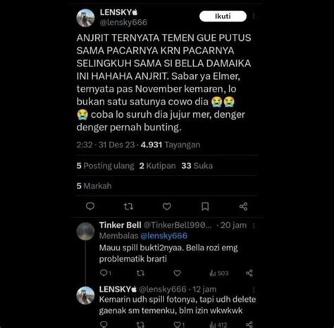 Diduga Jadi Selingkuhan Elmer Suami Ira Nandha Bella Damaika Juga