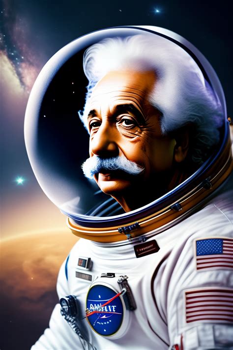 Lexica Albert Einstein As An Astronaut