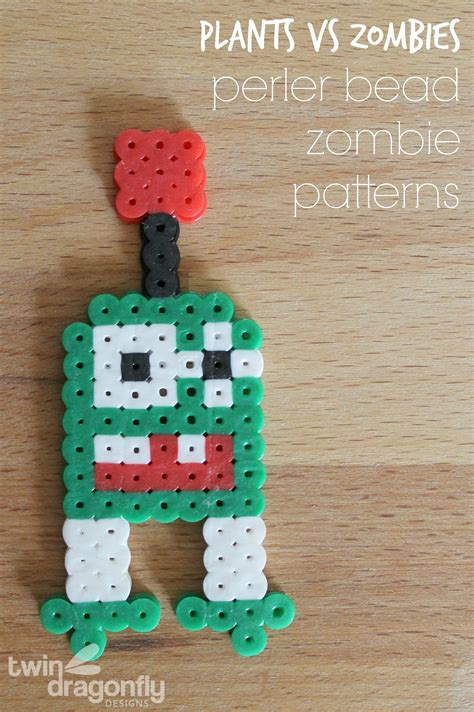 Plants Vs Zombies Perler Bead Zombie Patterns Dragonfly Designs