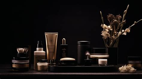 Premium Photo | Set with luxury cosmetic products