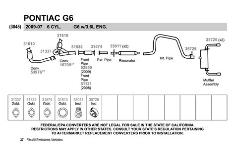 2012 Chevy Malibu Exhaust System Diagram