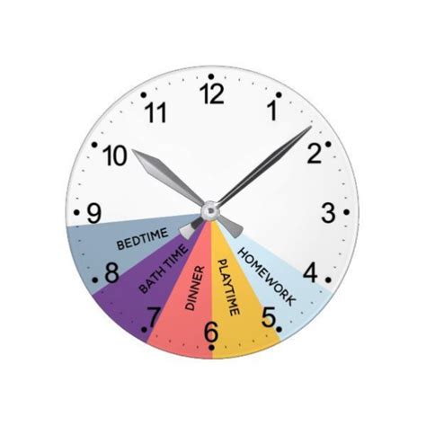 Printable Turning Schedule Clock