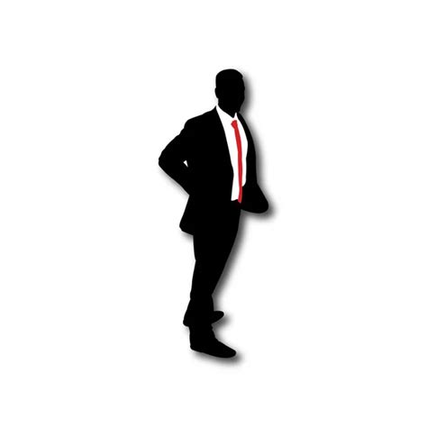 Businessman Vector Silhouette — Stock Vector © bojpav #118074048