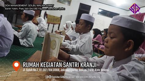 Doa Management Qolbu Bersama Santri Yatim Piatu Dan Dhuafa Yayasan