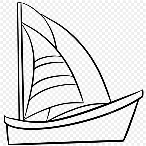 Sailboat Black And White Clipart