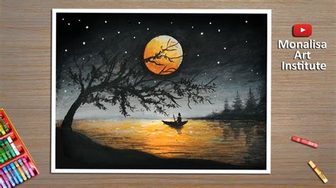 Scenery Drawing With Acrylic Colours Nature Drawing Acrylic, 41% OFF