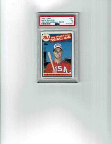 Topps Mark Mcgwire Usa Baseball Team Rookie Baseball Card Psa