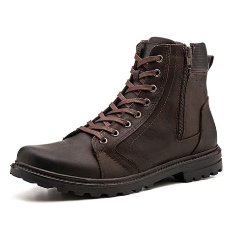 Bota Masculina em Couro Nebraska Fork 12015 Café Casual Botas