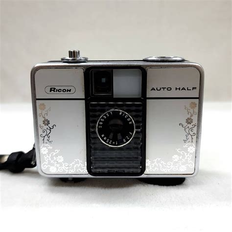 傷や汚れありRICOH リコー AUTO HALF E オートハーフE フラワーデザイン F2 8 25mm コンパクトフィルムカメラ