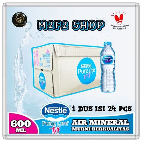 Jual Air Mineral Nestle Pure Life Botol Tanggung 600 Ml Kemasan