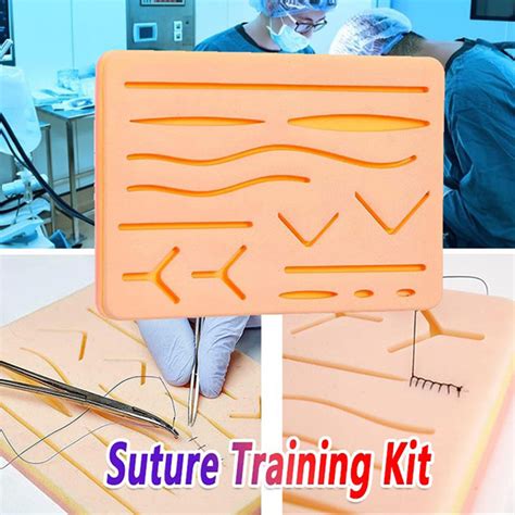 Jual Model Kulit Silikon Pad Sutura Latih Jahit Luka Medis Wound Suture