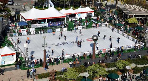 Life At The Chancellor Hotel In San Francisco Holiday Ice Rink In