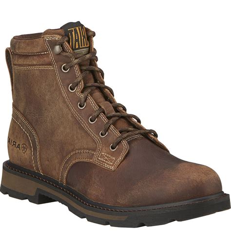 Ariat Men's Groundbreaker Work Boots - Brown | elliottsboots