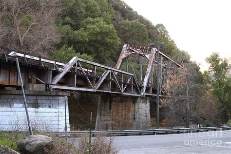 Old Railroad Bridge At Near Historic Niles District In California