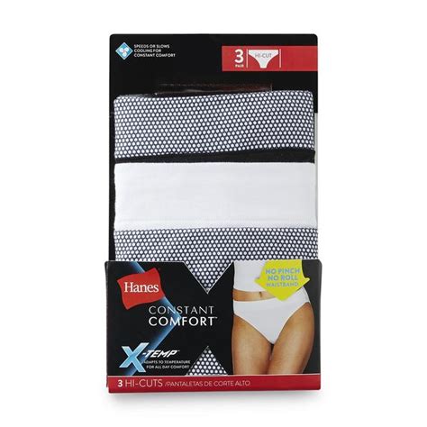 Hanes X Temp Womens 3 Pack Constant Comfort Panties