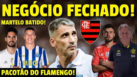 NEGÓCIO FECHADO JORGE JESUS NO FLAMENGO CHEGADAS E SAÍDAS NO FLAMENGO