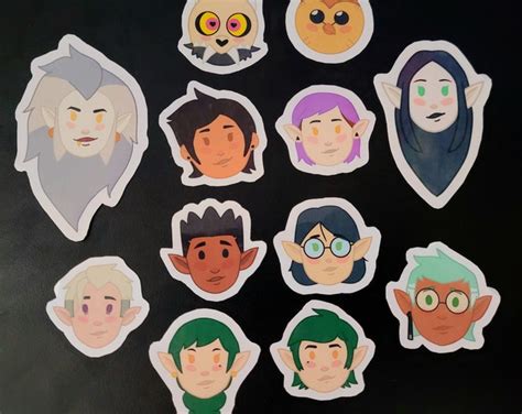 The Owl House Characters Glossy Stickers - Etsy