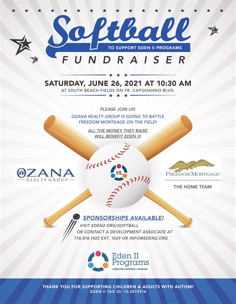 Softball Fundraiser Flyer Template Web The Parks And Recreation