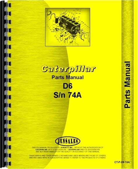 Caterpillar D6 Crawler Parts Manual