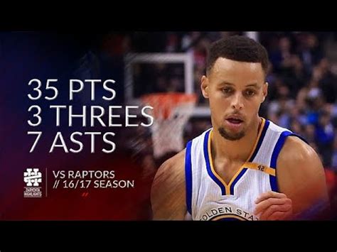 Stephen Curry Pts Threes Asts Vs Raptors Season Youtube