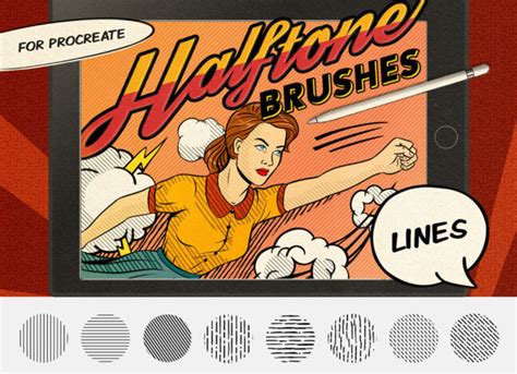 Comic Halftone Procreate Brushes Graphicsbunker