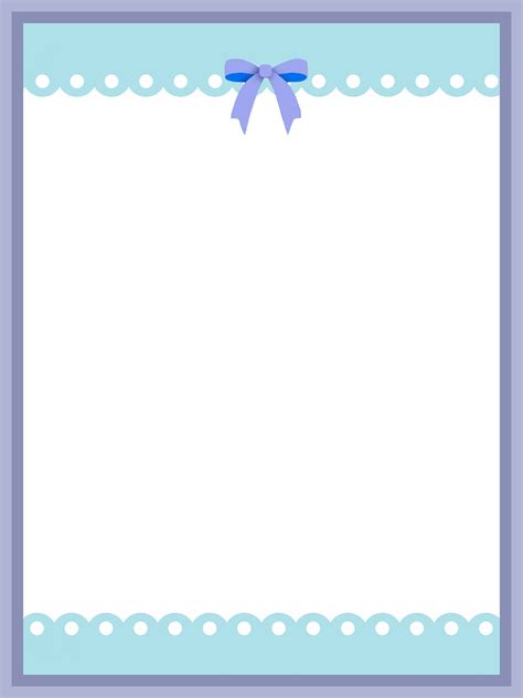 Printable Baby Boy Border