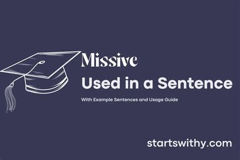 missive   sentence examples  ways   missive