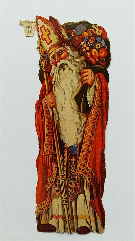 Scrap Saint Nicolas Sankt Nikolaus Sint Nicolaas St Nicolas Saint