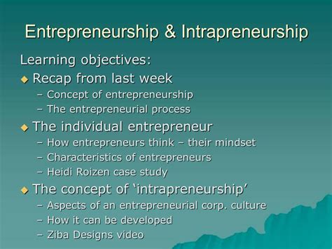 PPT - Entrepreneurship Intrapreneurship PowerPoint Presentation, free