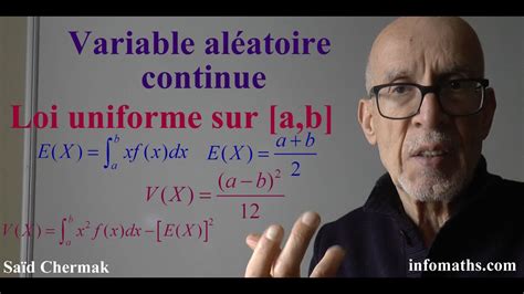 VARIABLE ALEATOIRE CONTINUE LOI UNIFORME SUR A B YouTube