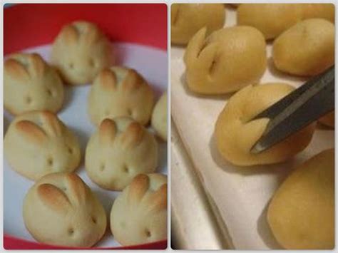 Sparkly Ladies Easter Bunny Dinner Rolls