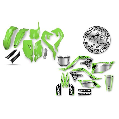 Kit De Plasticos Adhesivos Ufo Stardust Kawasaki Kxf 250 2021 2023