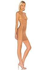 Superdown Sasha Deep V Bandage Dress In Nude REVOLVE