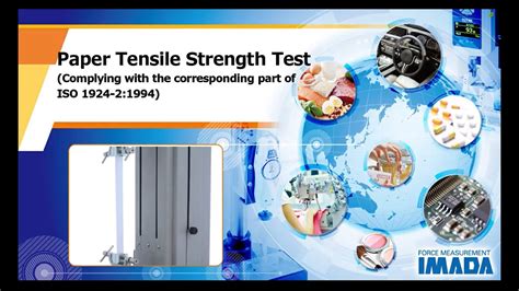 Paper Tensile Strength Test Complies With The Corresponding Part Of Iso1924 2 1994 Youtube