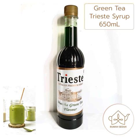 650 ML Matcha Green Tea Syrup Trieste Trieste Macha Sirop Sirup Teh