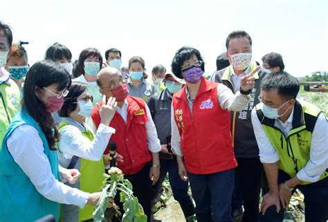 施政成果 彰化縣長王惠美陪同蘇揆勘災農損情形 從速從簡從認定