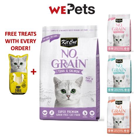 Kit Cat No Grain Grain Free Cat Dry Food (1kg) | Shopee Singapore