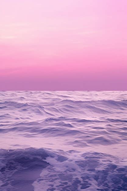 Premium Photo | Purple ocean