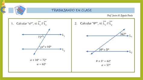 Ngulos Formados Por Dos Rectas Paralelas Y Una Secante Youtube